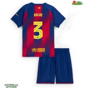 Barcelona Alejandro Balde #3 Hemmaställ Barn 2025-26 Kortärmad (+ Korta byxor)